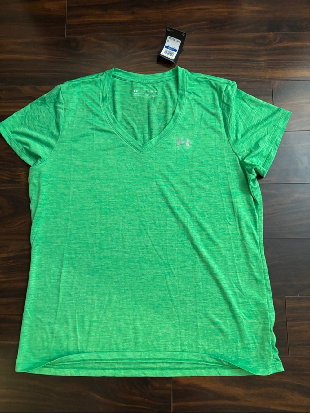 Under Armour Women’s Heathered V-Neck Tee - Bright Green